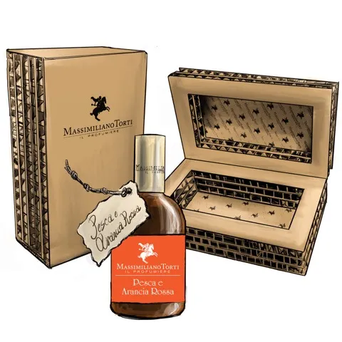 PESCA E ARANCIA ROSSA Massimiliano Torti "i cartocci" nettare di profumo 100ml